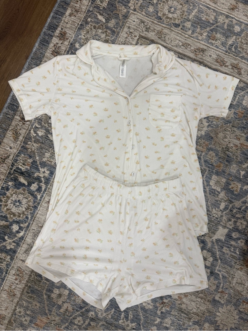 SKIMS SLEEP SHORT SLEEVE PAJAMA SET